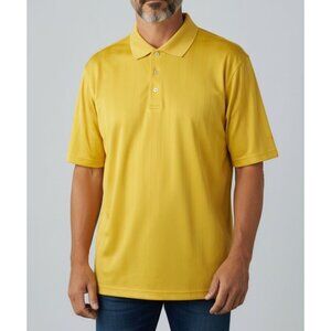 Ping Collection Yellow Polo Shirt XL Performance Dynamics Polyester Mens Short S